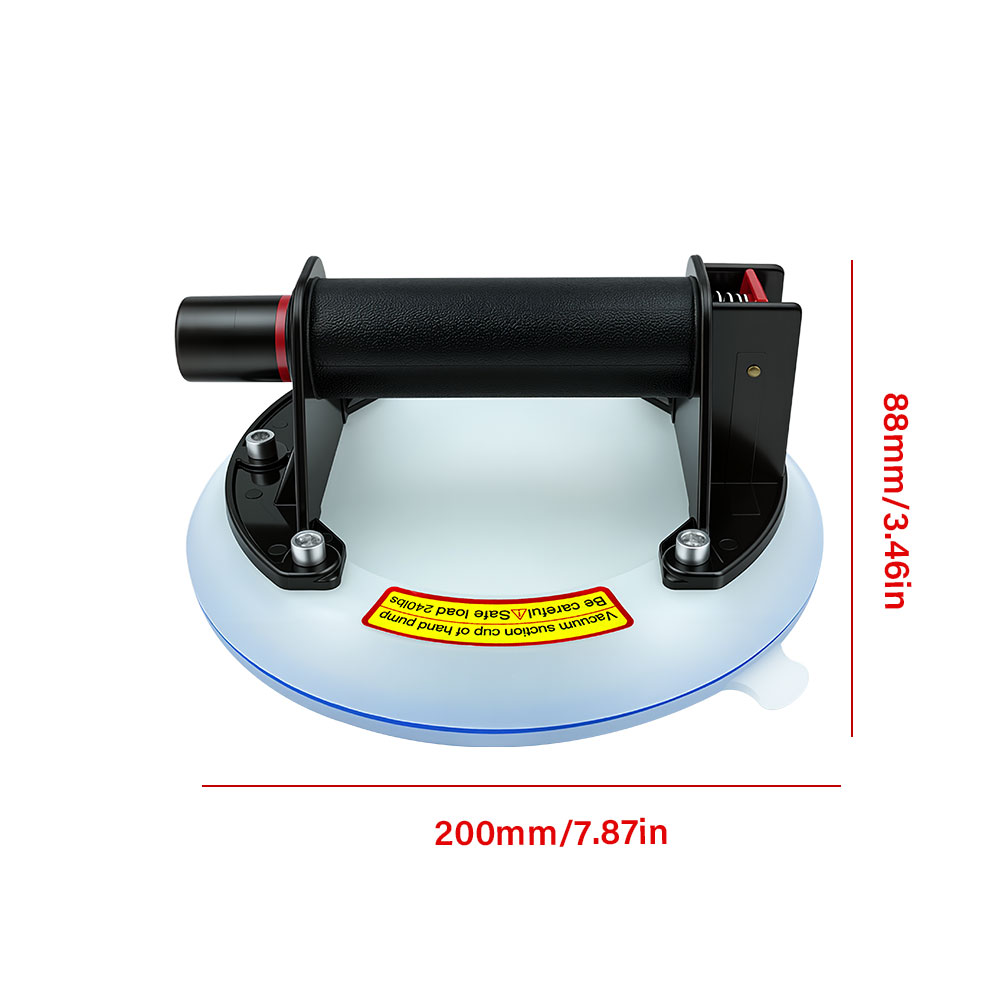 Vacuum Suction Cup Lifter - Alat Pengangkat Kaca Vakum 8 Inci,