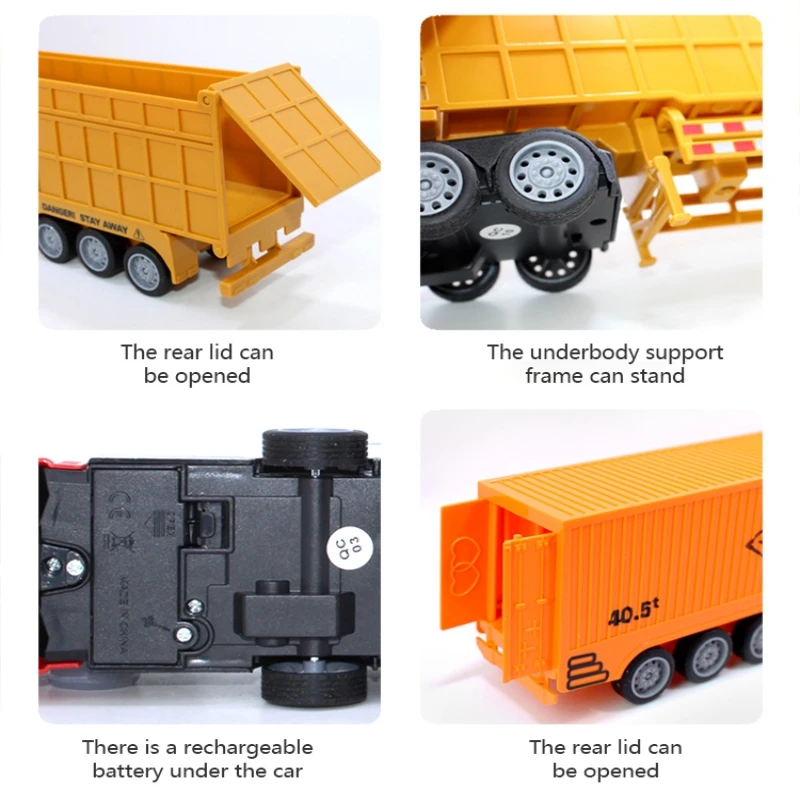 Truk Kontainer RC 1/48 Mainan  - Heavy Equipment Vehicles ulasan dan harga