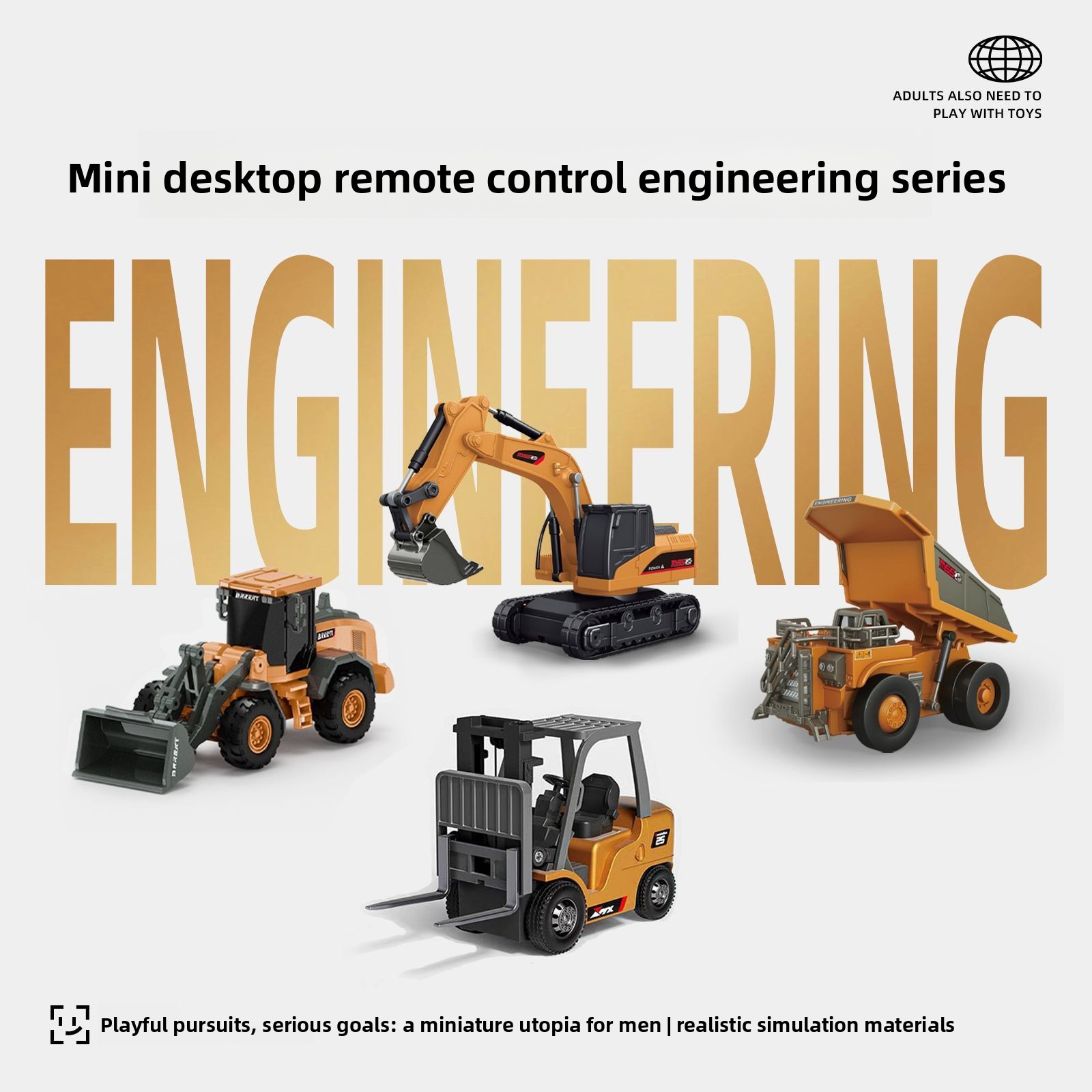 Set Mobil Rekayasa RC Logam 1: - Heavy Equipment Vehicles ulasan dan harga