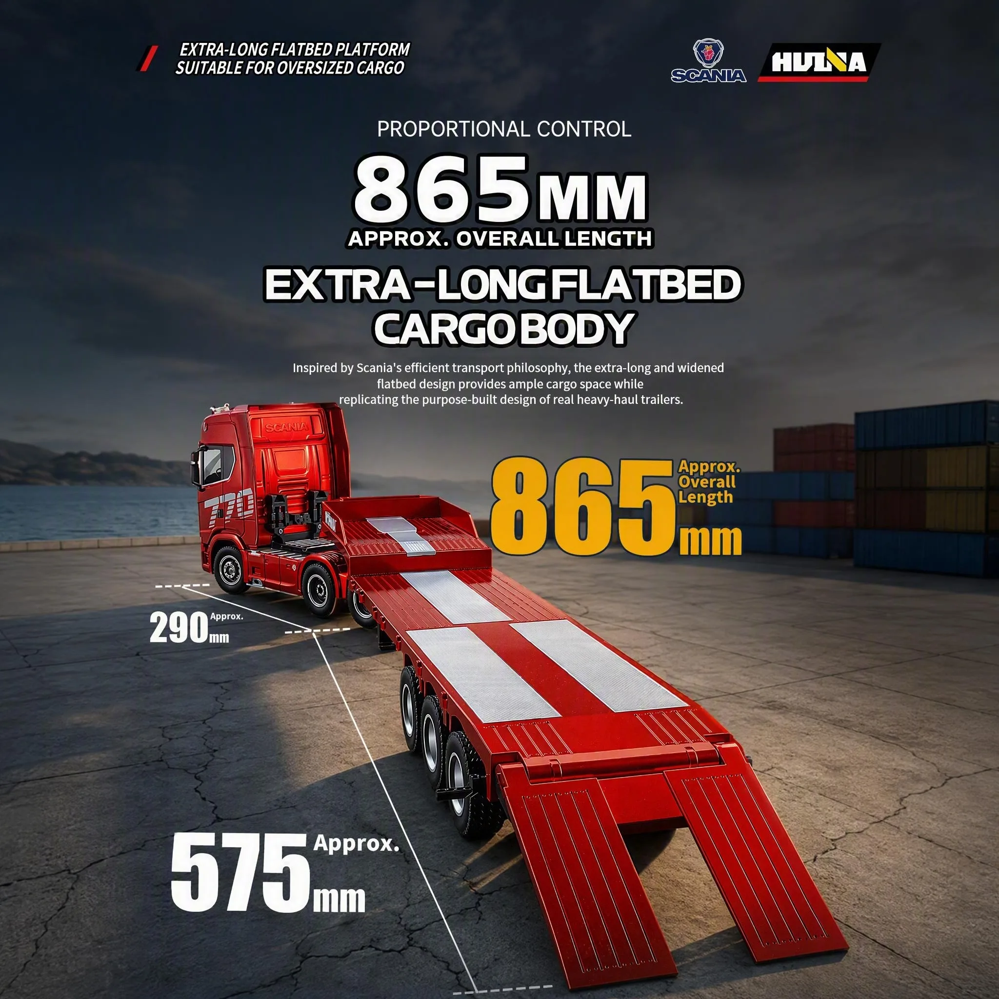 Truk Traktor RC HUINA 1302A 1: - Heavy Equipment Vehicles ulasan dan harga